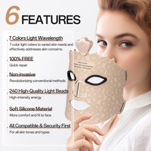 7 Colors LED Face Mask