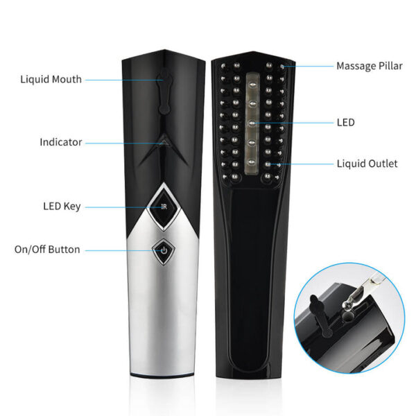 Electronic Red Light Therapy Brush