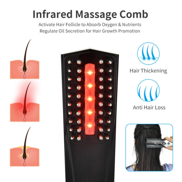 Electronic Red Light Therapy Brush