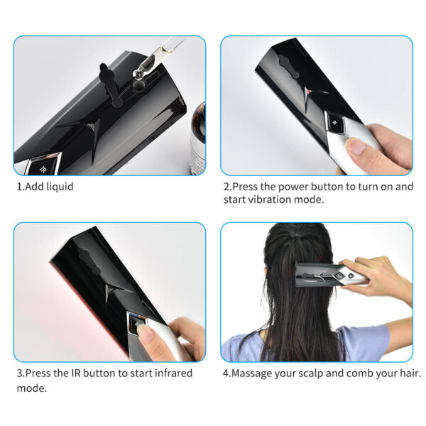 Electronic Red Light Therapy Brush