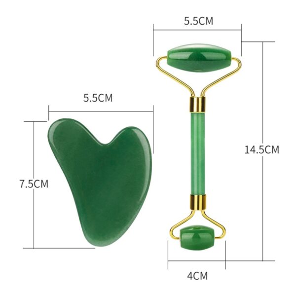 Green Jade Roller And Gua Sha Set