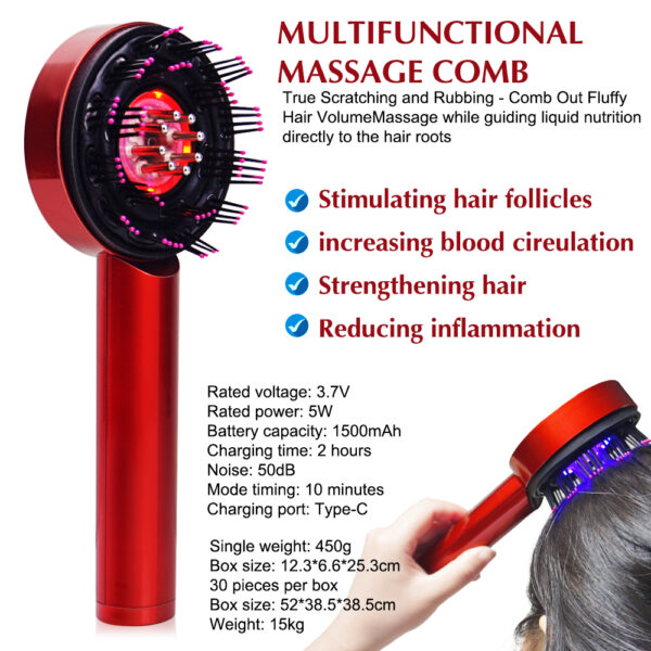 Red Light Hair Scalp Massager