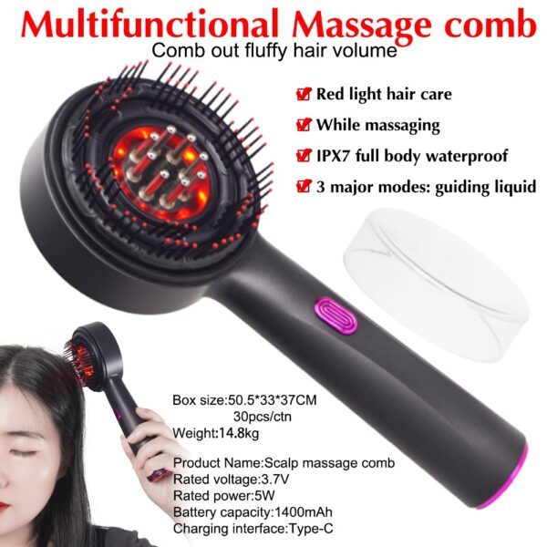 Red Light Therapy Brush