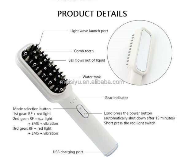 Red Light Therapy Brush