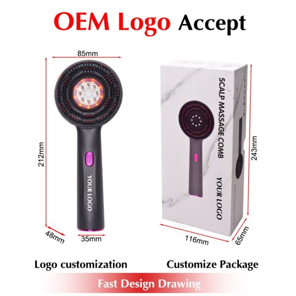 Red Light Therapy Brush