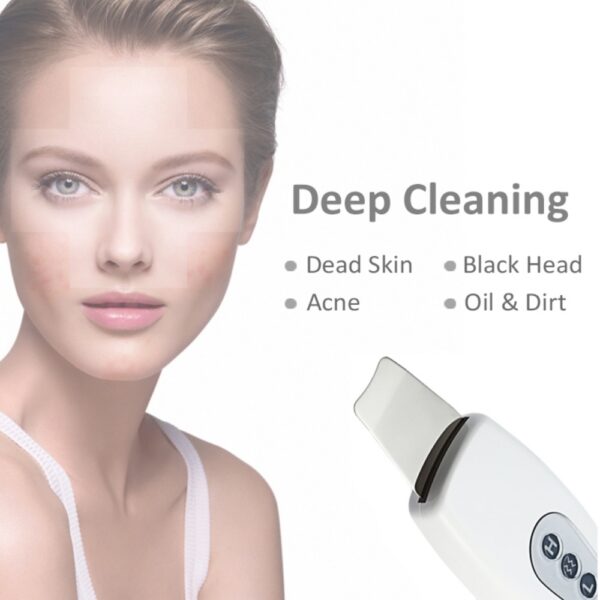Ultrasonic Skin Scrubber Machine Pore Cleaner Spatula