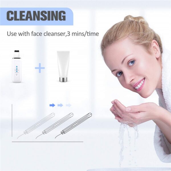Ultrasonic Skin Scrubber Scraper