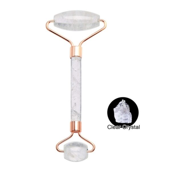 clear White Natural Face Roller