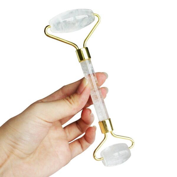 clear White Natural Face Roller