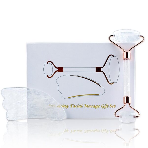 clear White Natural Face Roller