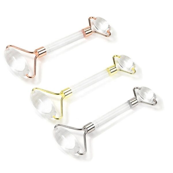 clear White Natural Face Roller
